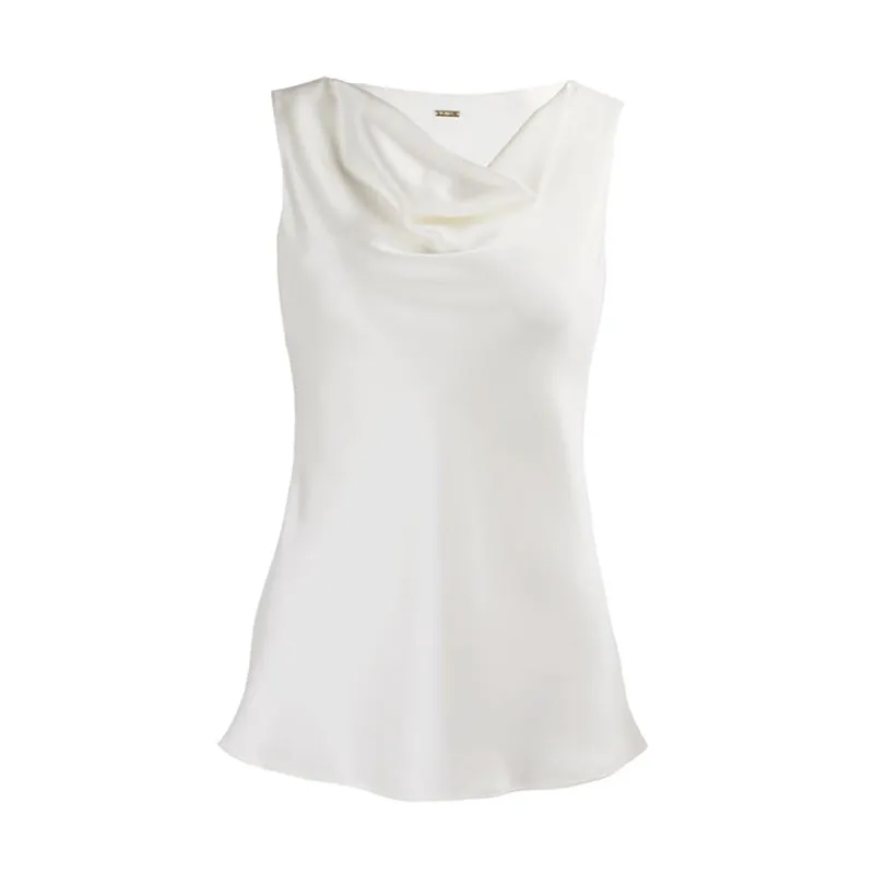 22 Momme Women's Cowl Neck Silk Tank Top