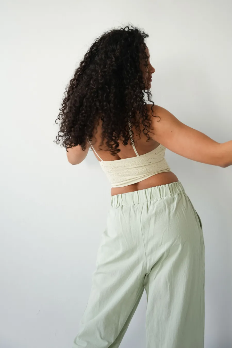 Alice High Rise Pleated Pant