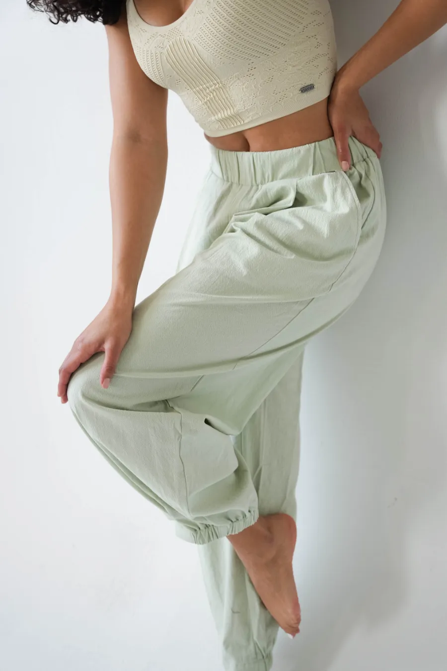 Alice High Rise Pleated Pant