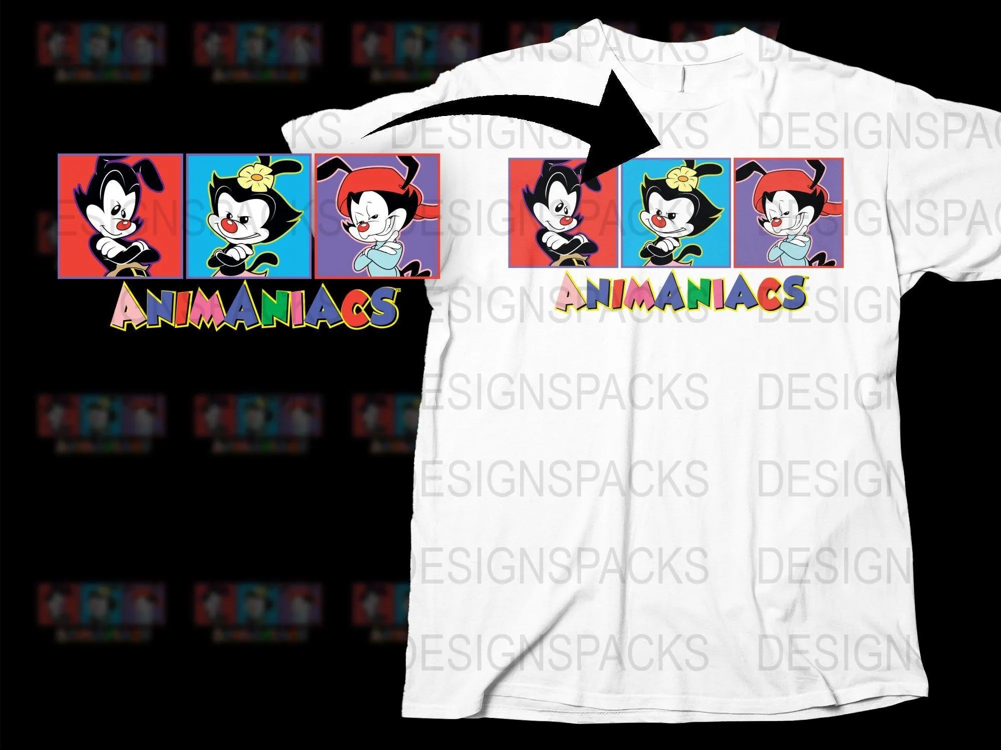 Animaniacs Yakko Wakko Dot Classic Png Digital Download