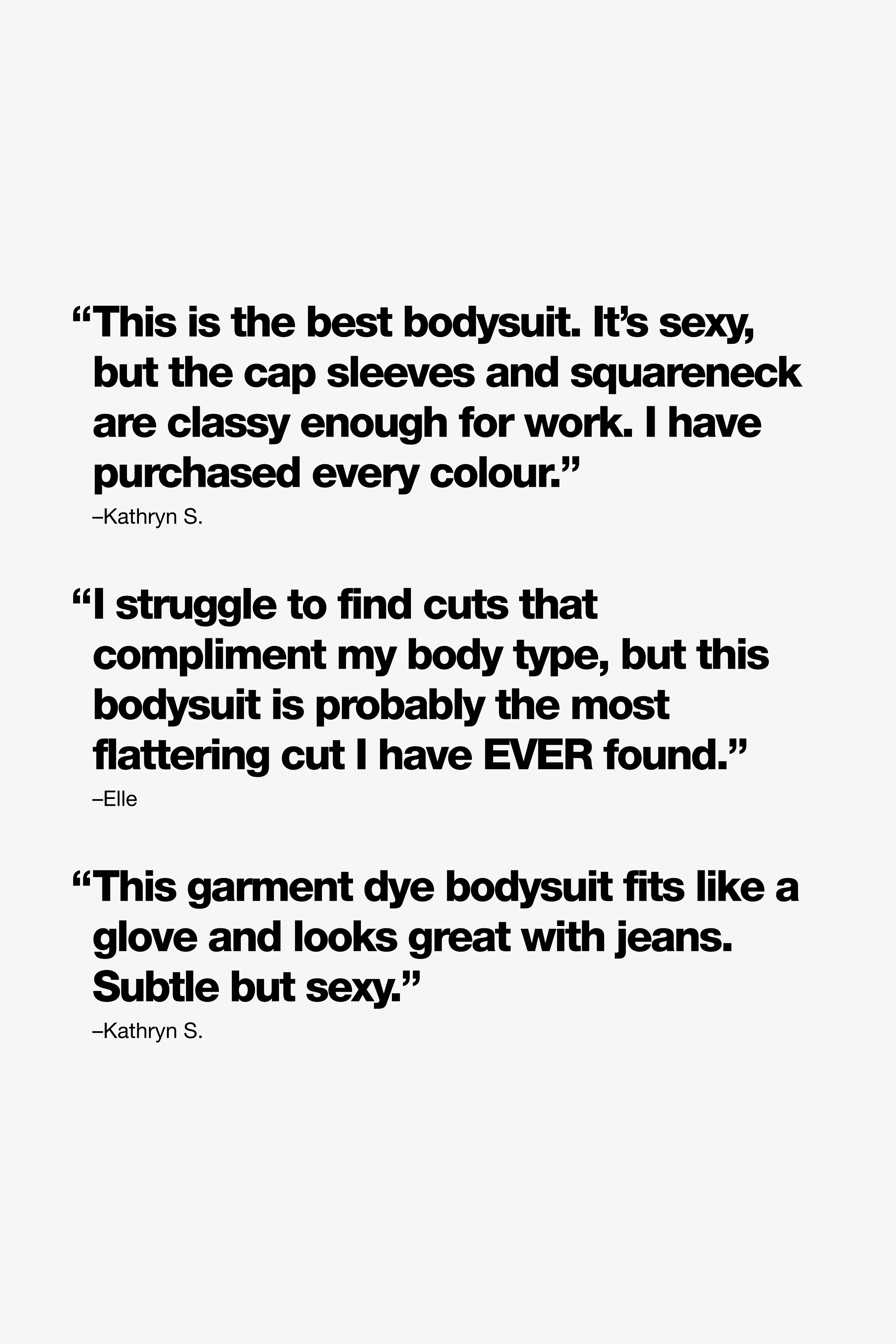 B305GD - Garment Dye Squareneck Bodysuit