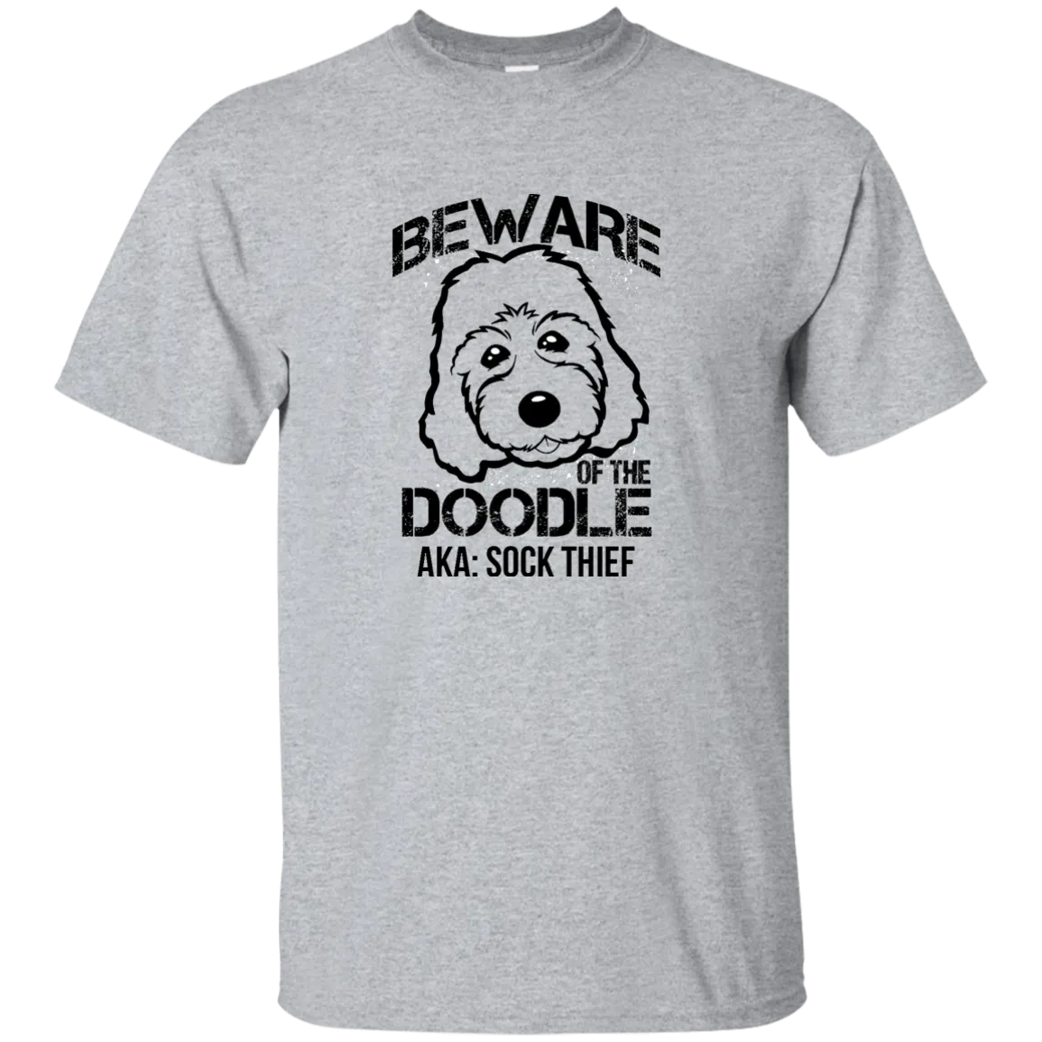Beware of the Doodle aka Sock Thief (Basic Tee)