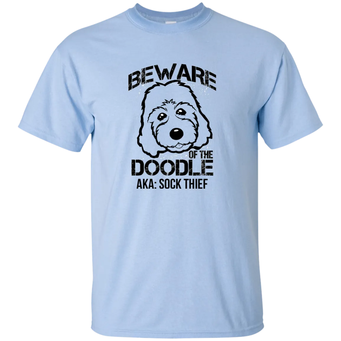 Beware of the Doodle aka Sock Thief (Basic Tee)