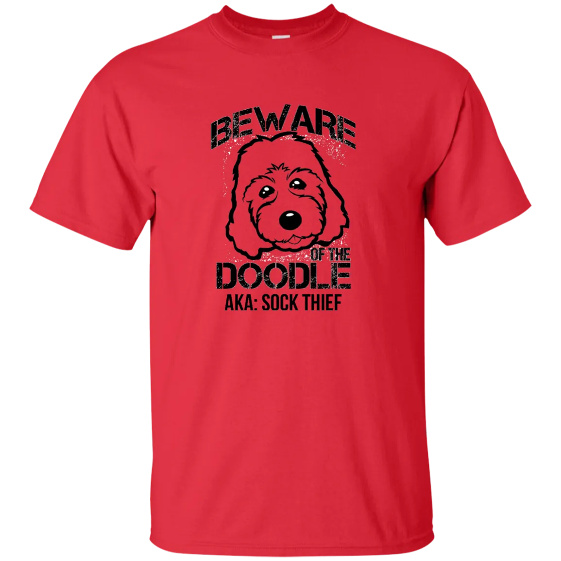 Beware of the Doodle aka Sock Thief (Basic Tee)