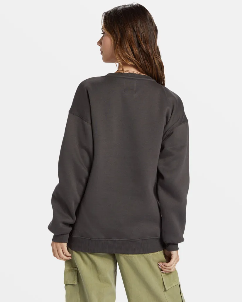 Billabong Sunkissed Paradise Crewneck Sweatshirt - OFF BLACK