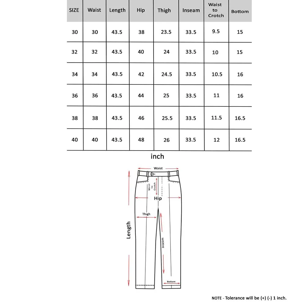 Bluebird Men's Polycotton Black Trouser