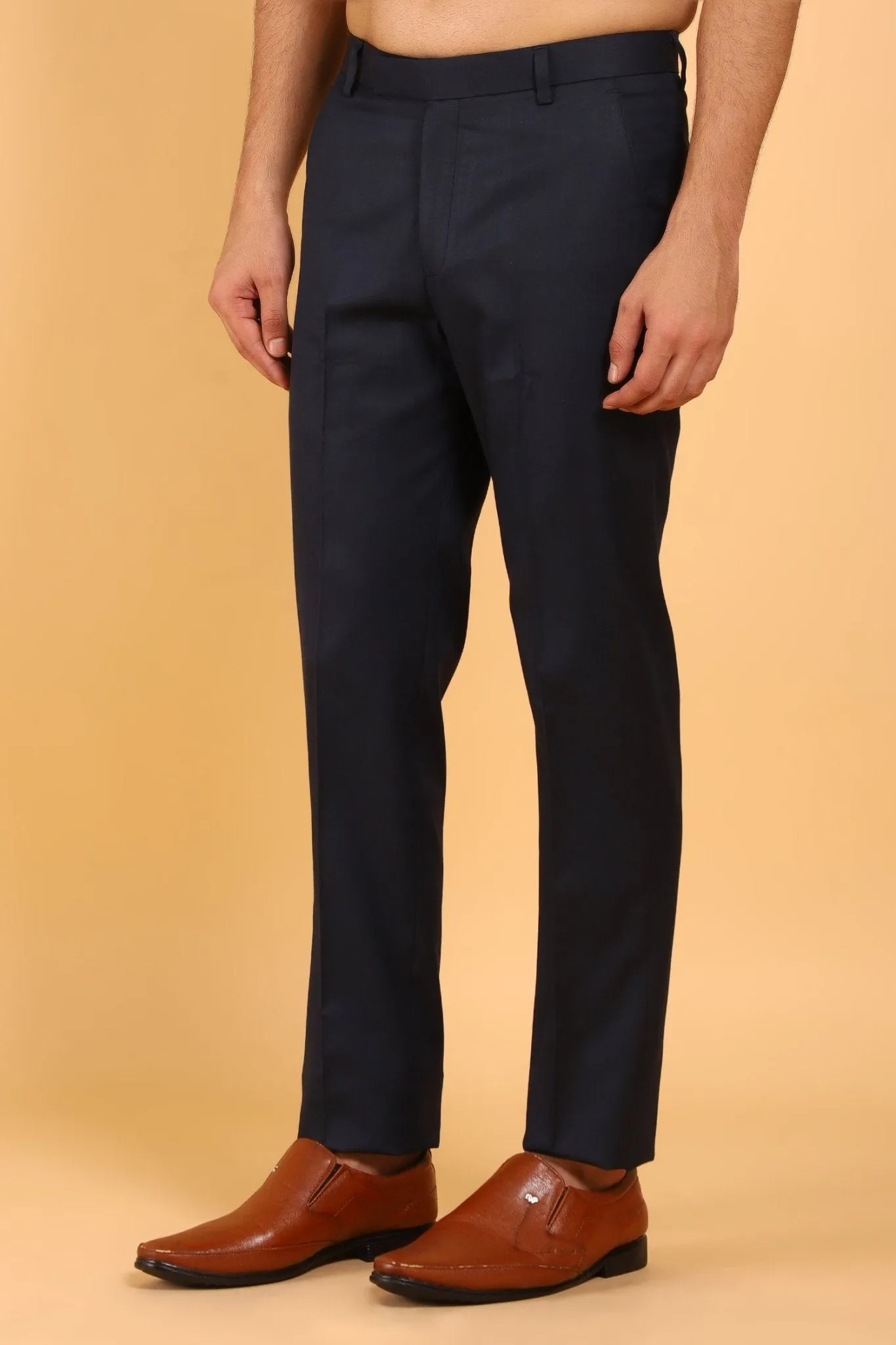 Bluebird Men's Polycotton Black Trouser