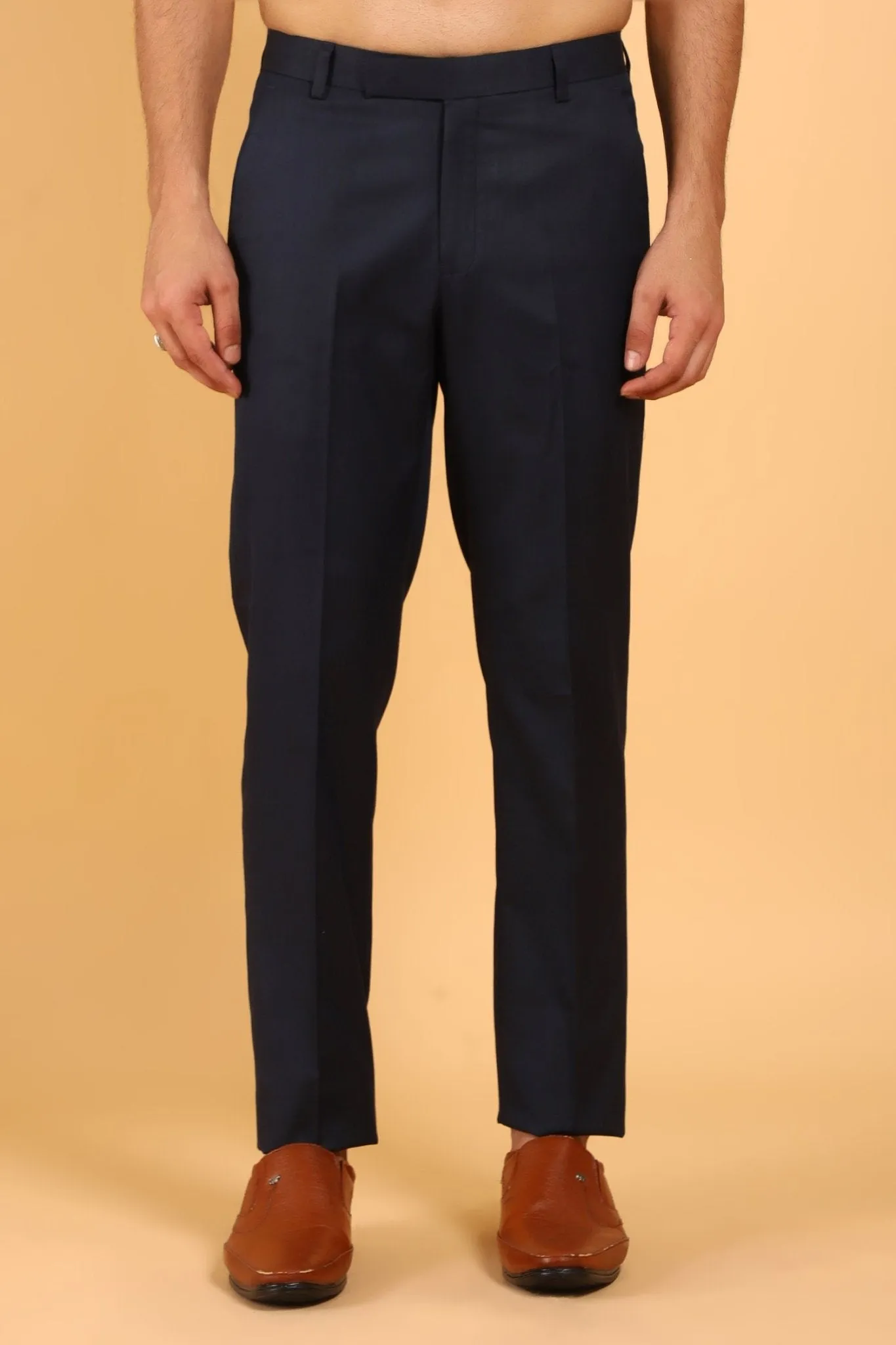 Bluebird Men's Polycotton Black Trouser