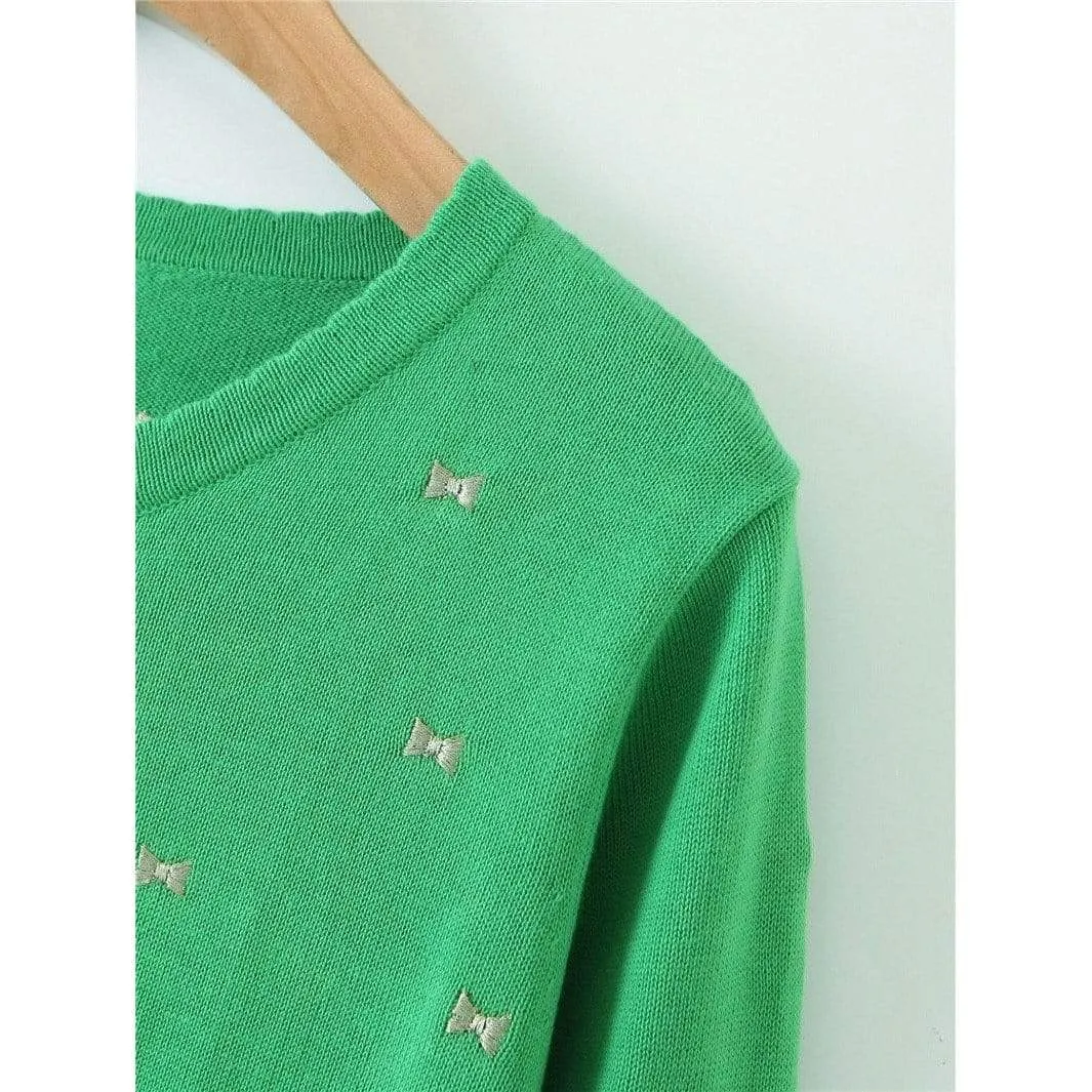 Bow Knit Cardigan