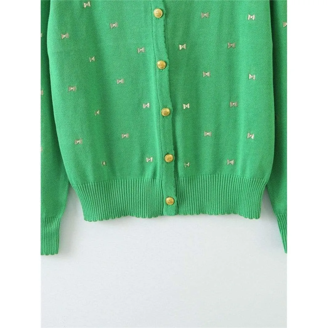 Bow Knit Cardigan
