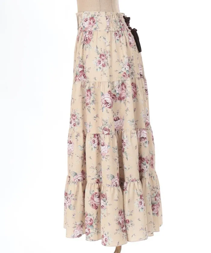 Butterfly Lace Bouquet Pattern Skirt