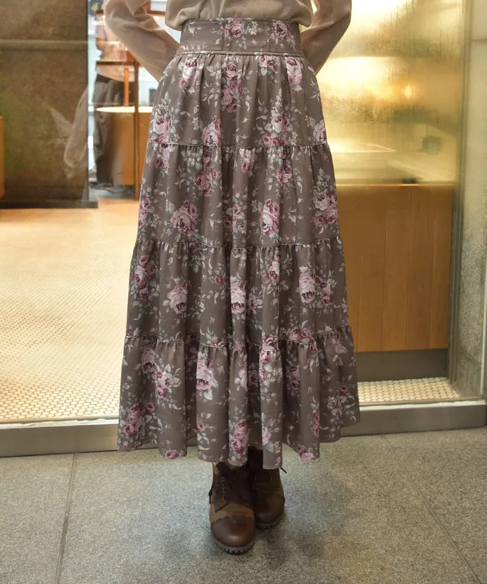 Butterfly Lace Bouquet Pattern Skirt