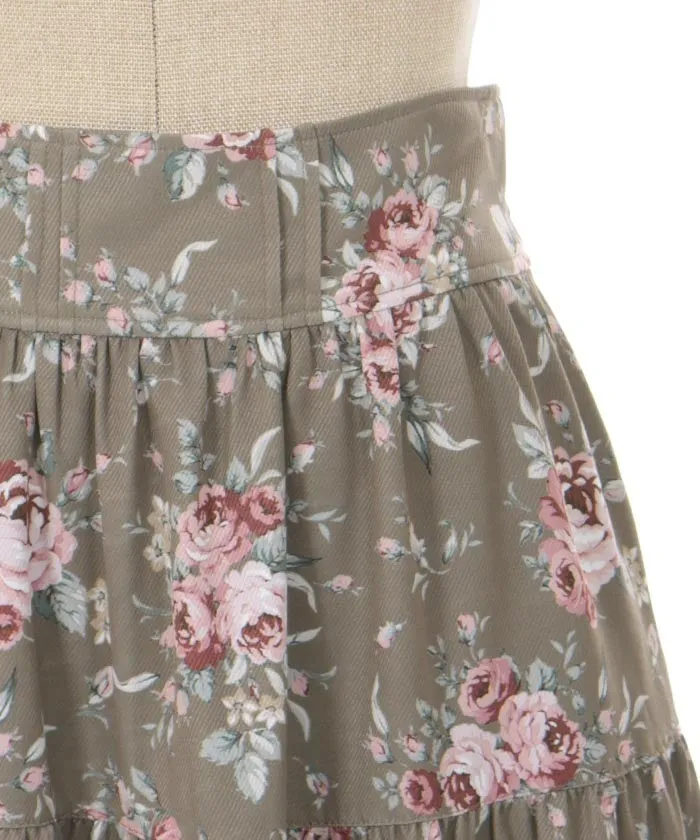 Butterfly Lace Bouquet Pattern Skirt