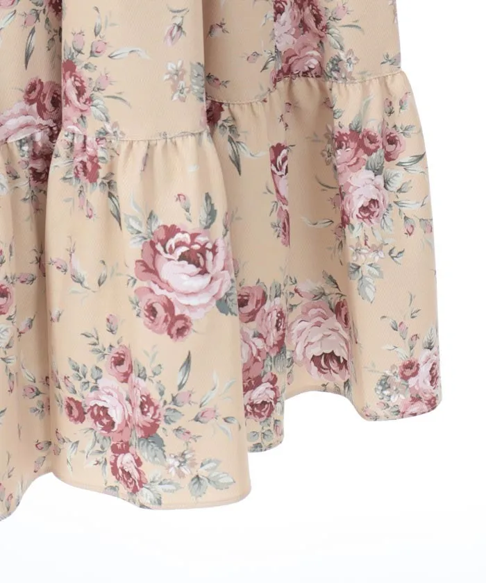 Butterfly Lace Bouquet Pattern Skirt
