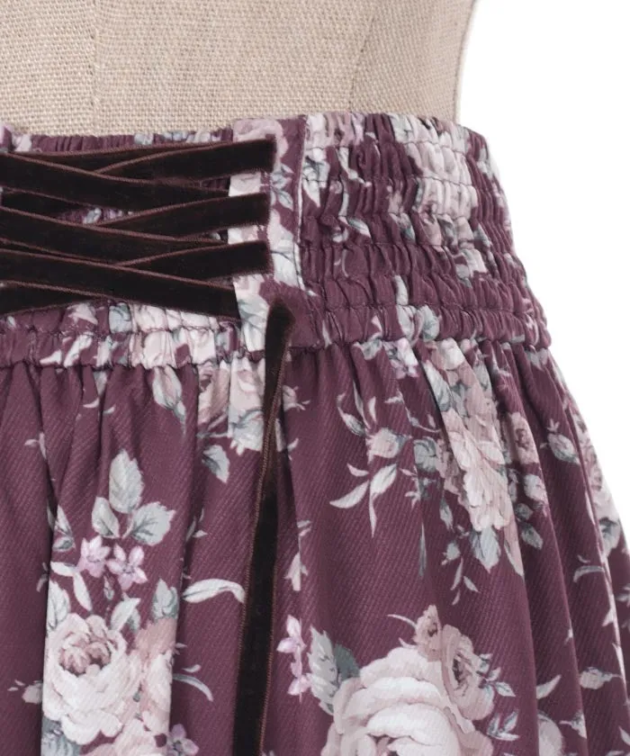 Butterfly Lace Bouquet Pattern Skirt