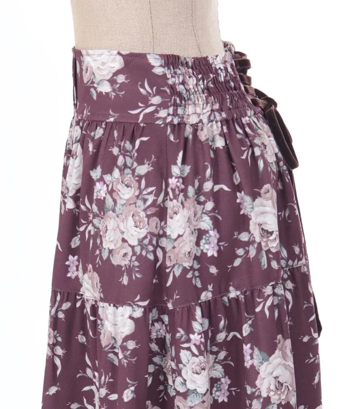 Butterfly Lace Bouquet Pattern Skirt