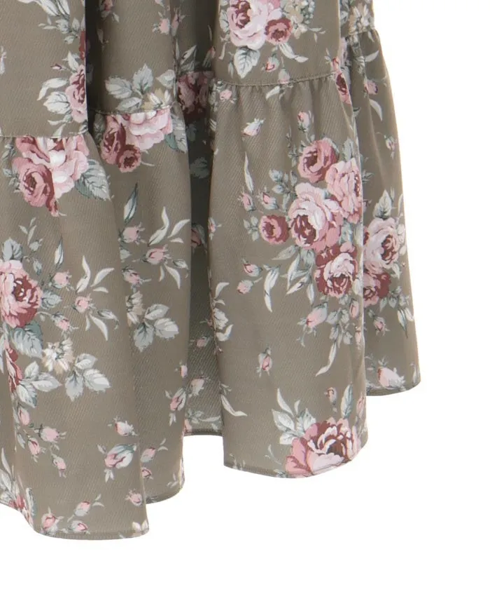 Butterfly Lace Bouquet Pattern Skirt