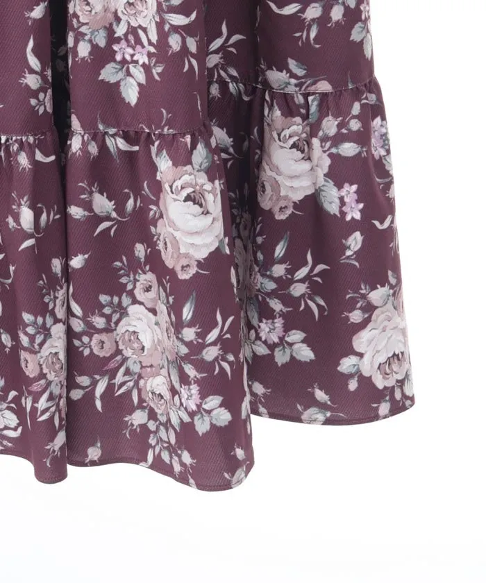 Butterfly Lace Bouquet Pattern Skirt