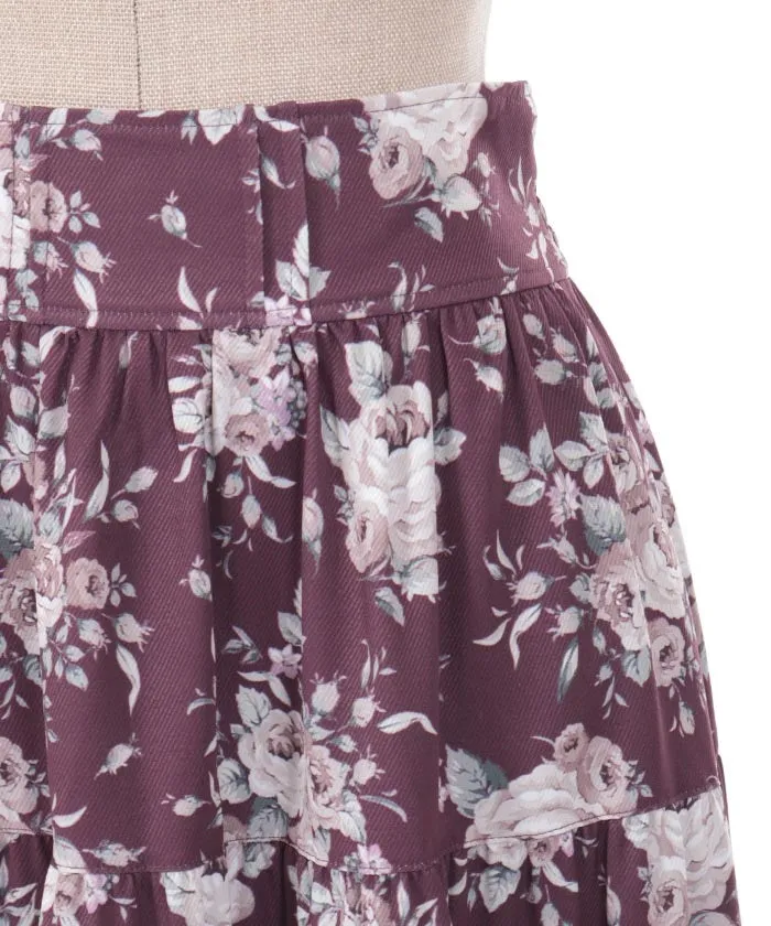 Butterfly Lace Bouquet Pattern Skirt