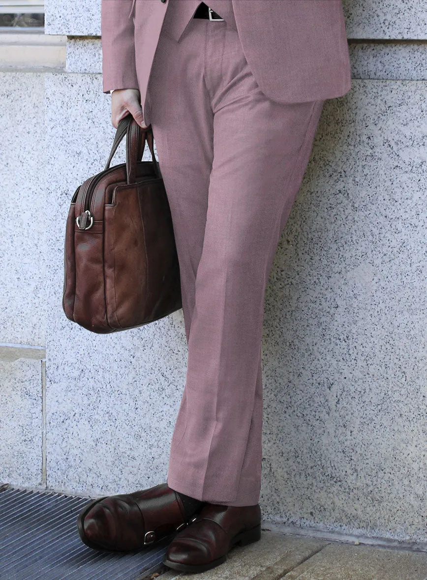 Caccioppoli Sun Dream Oriental Pink Wool Silk Suit