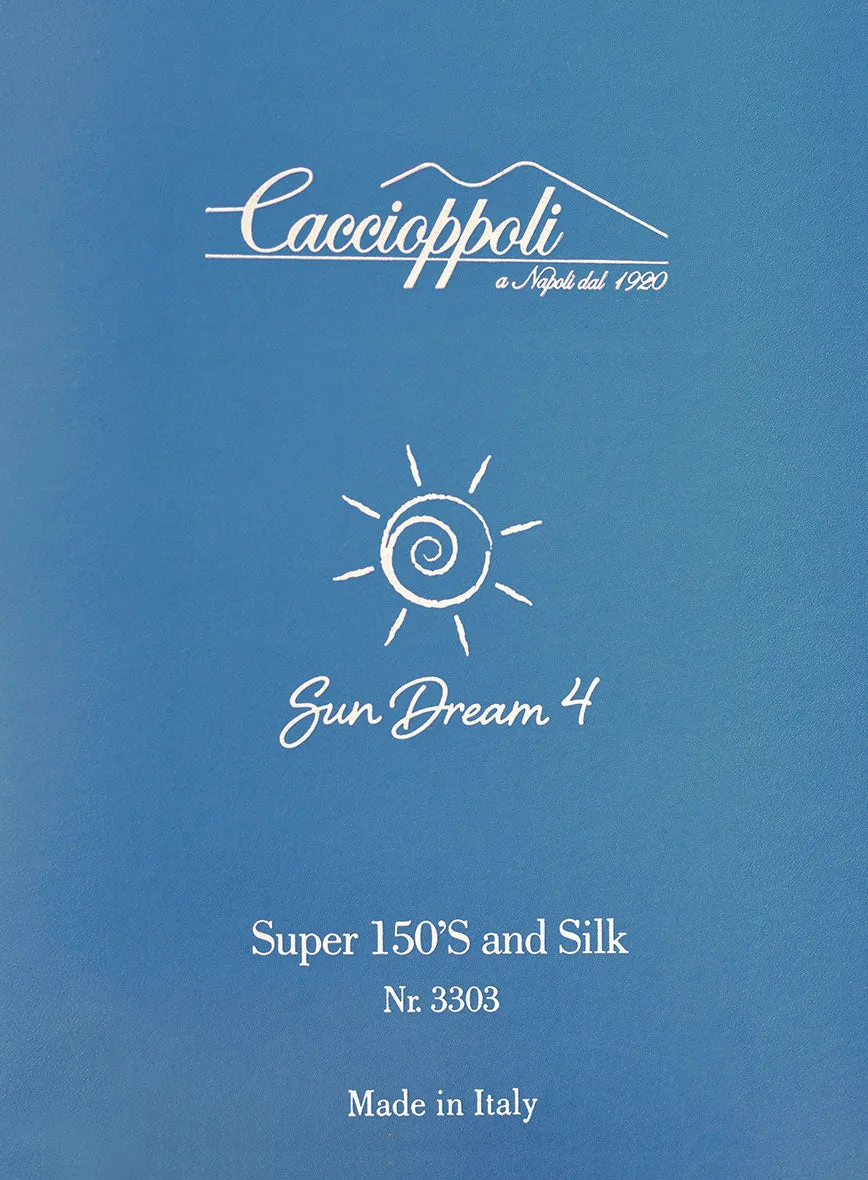 Caccioppoli Sun Dream Oriental Pink Wool Silk Suit
