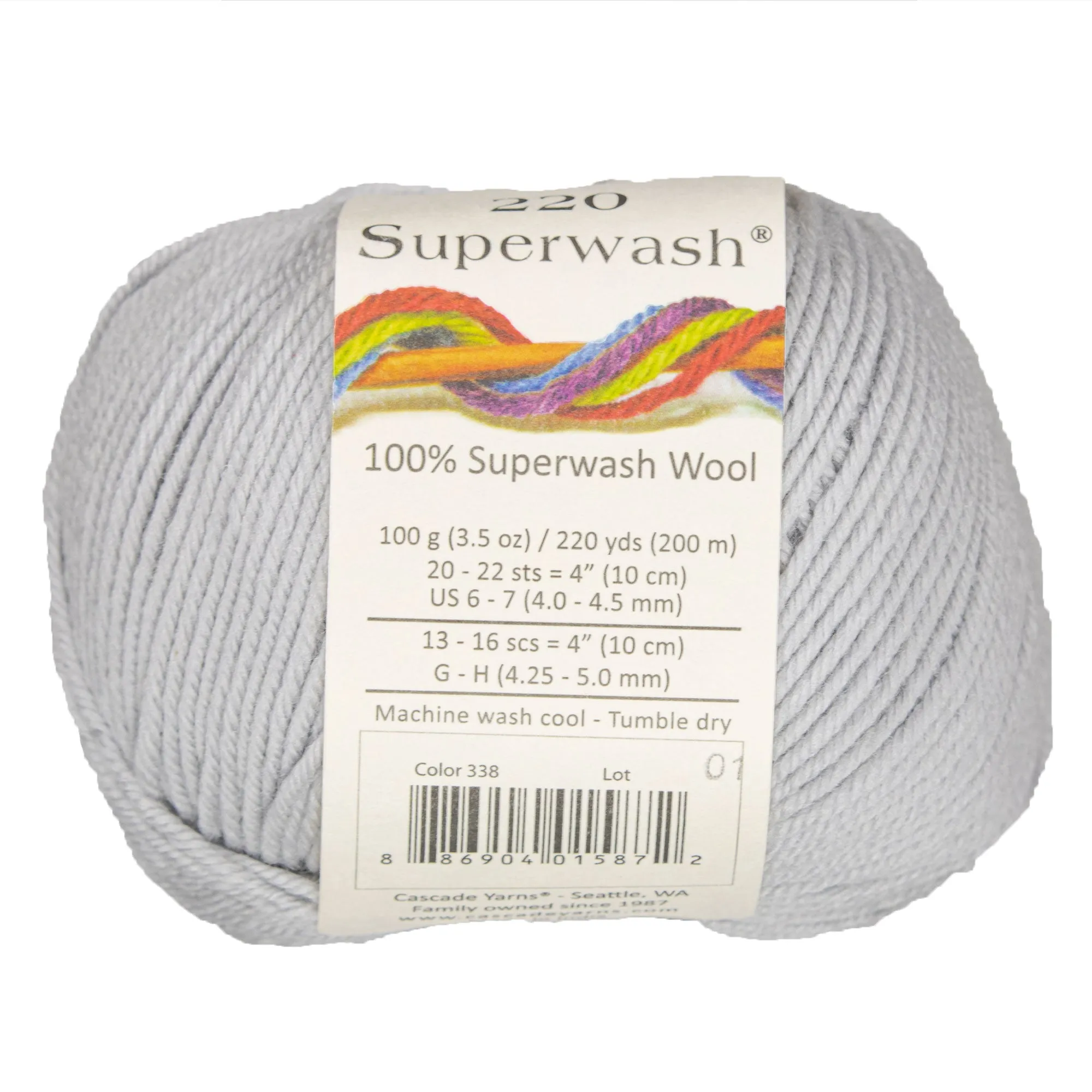 Cascade Yarns 220 Superwash Yarn - 0338 Harbor Mist