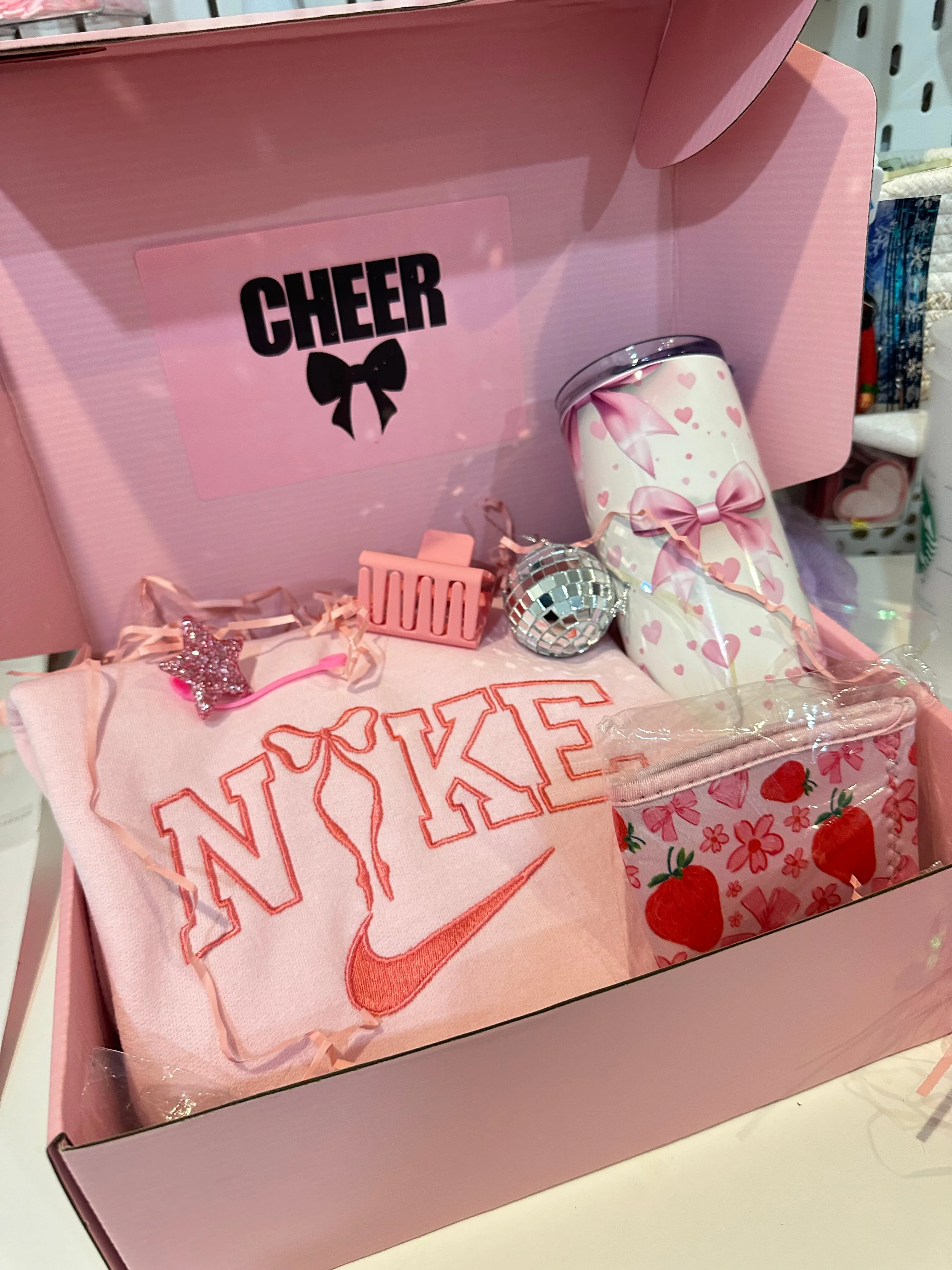 Cheer Gift Box, Valentine Day Gift Basket, Valentine's Day Gift for Her, Valentine Package, Gift Box Girlfriend, Gift basket Mom (Copy)