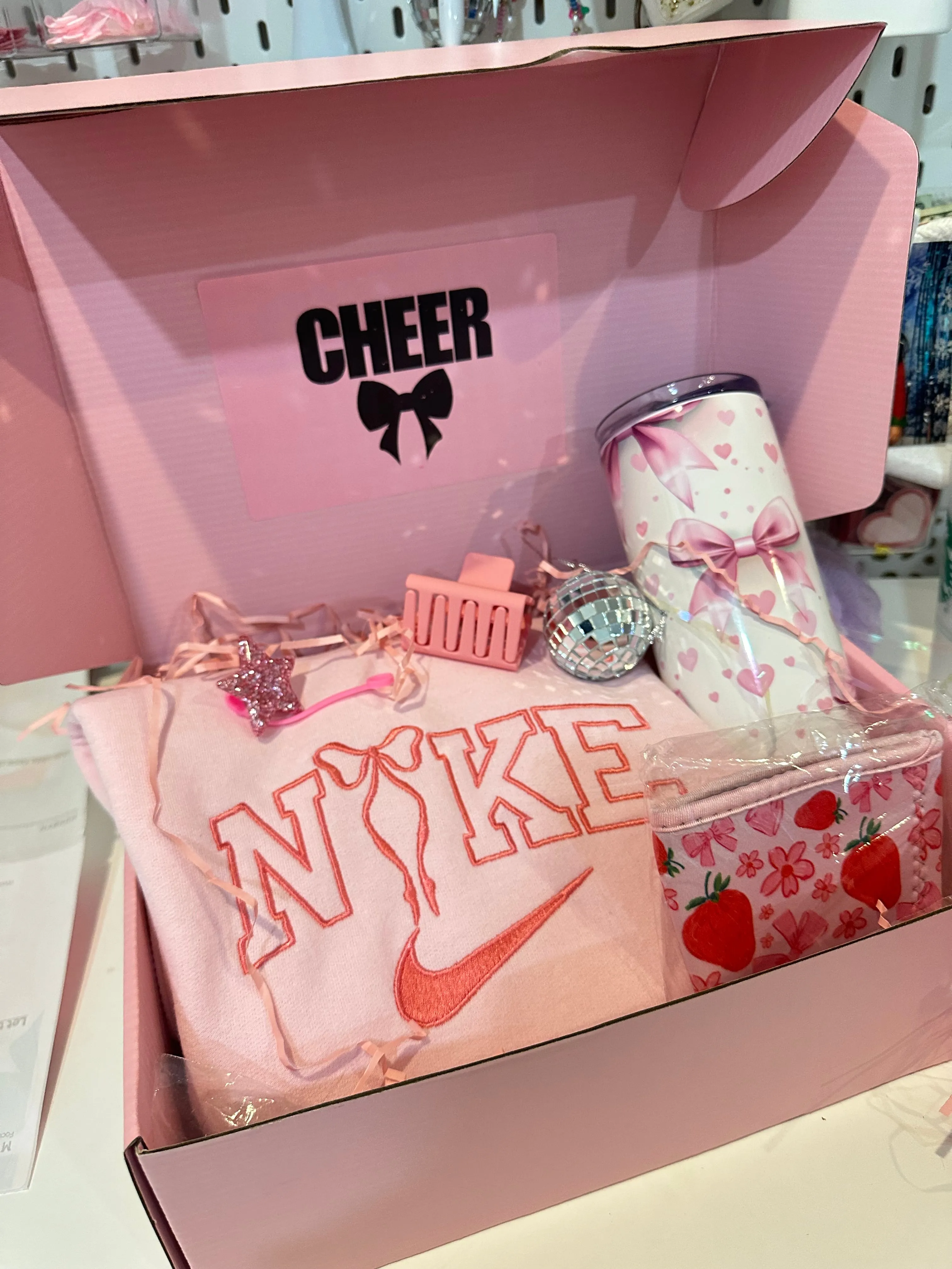 Cheer Gift Box, Valentine Day Gift Basket, Valentine's Day Gift for Her, Valentine Package, Gift Box Girlfriend, Gift basket Mom (Copy)