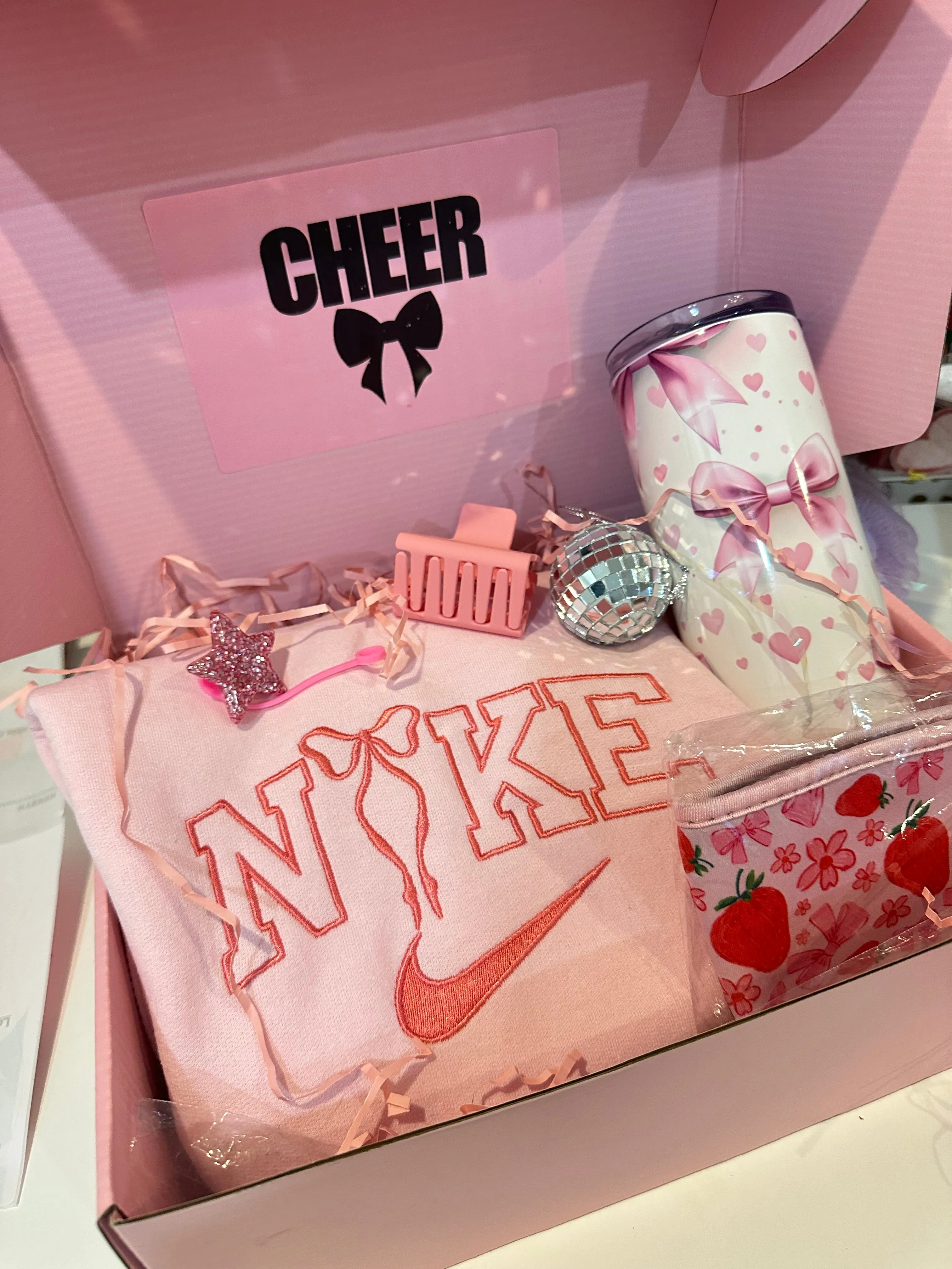 Cheer Gift Box, Valentine Day Gift Basket, Valentine's Day Gift for Her, Valentine Package, Gift Box Girlfriend, Gift basket Mom (Copy)