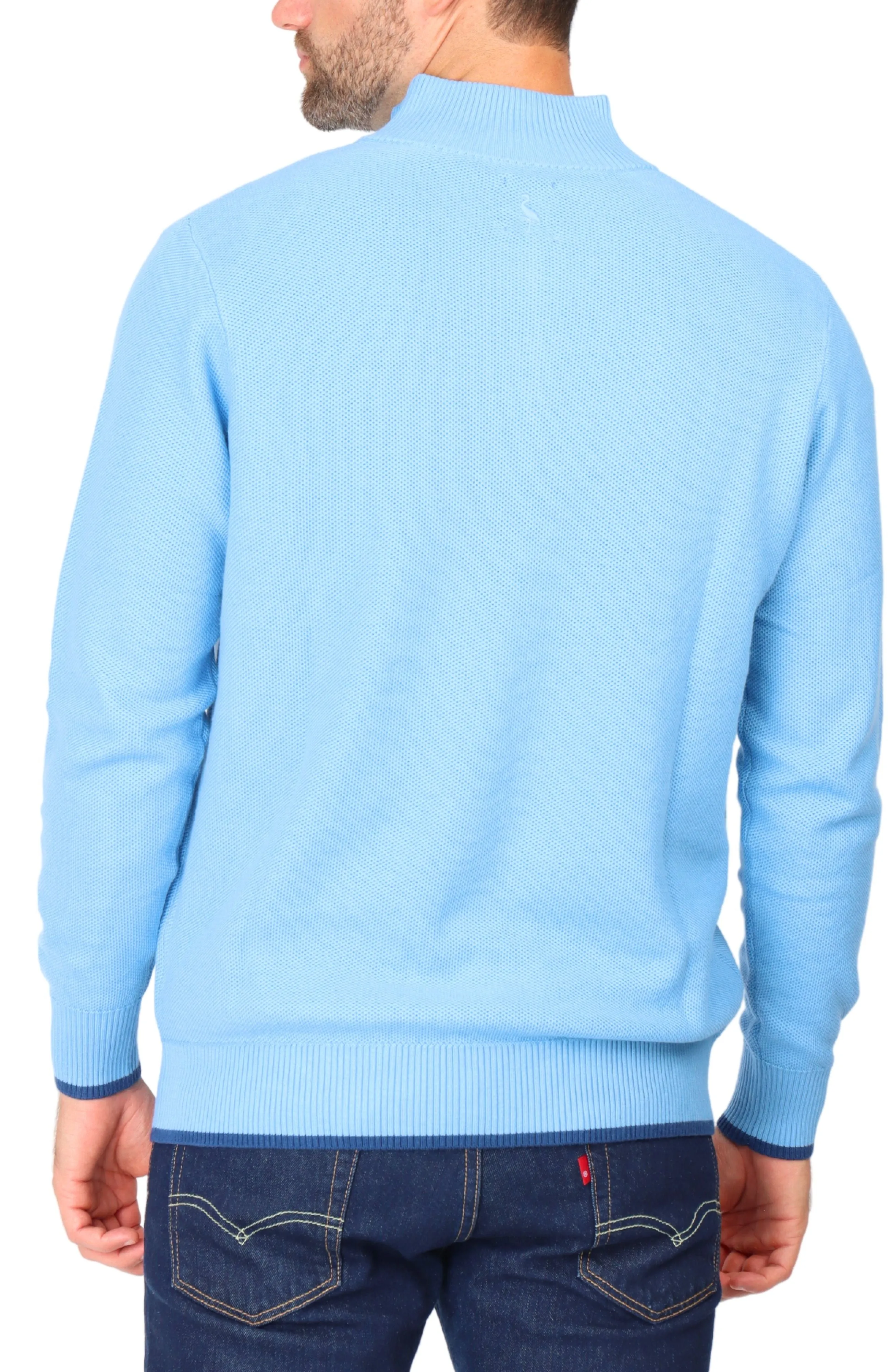 Cotton Textured Waffle Quarter-Zip