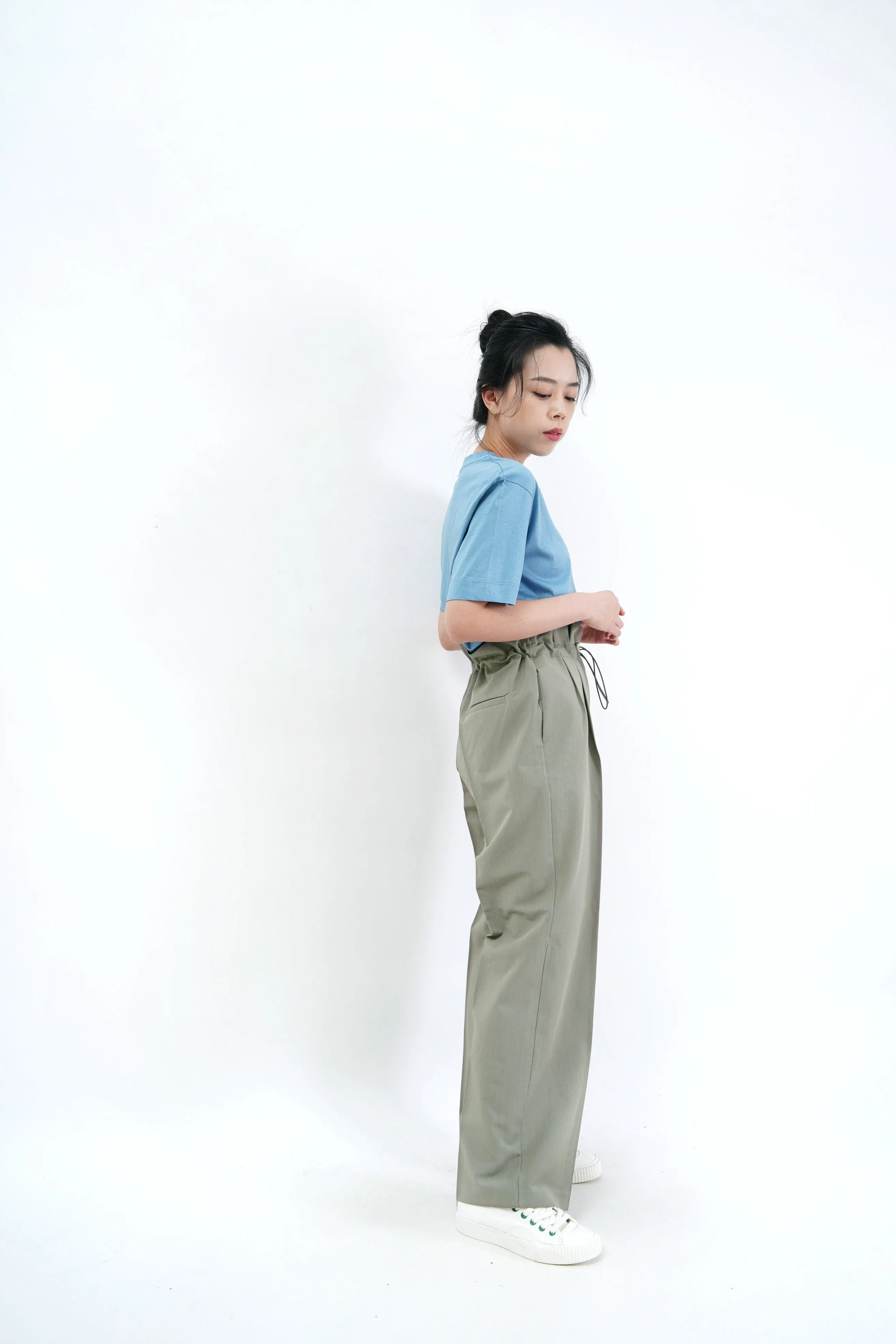 Cyan basic tee top