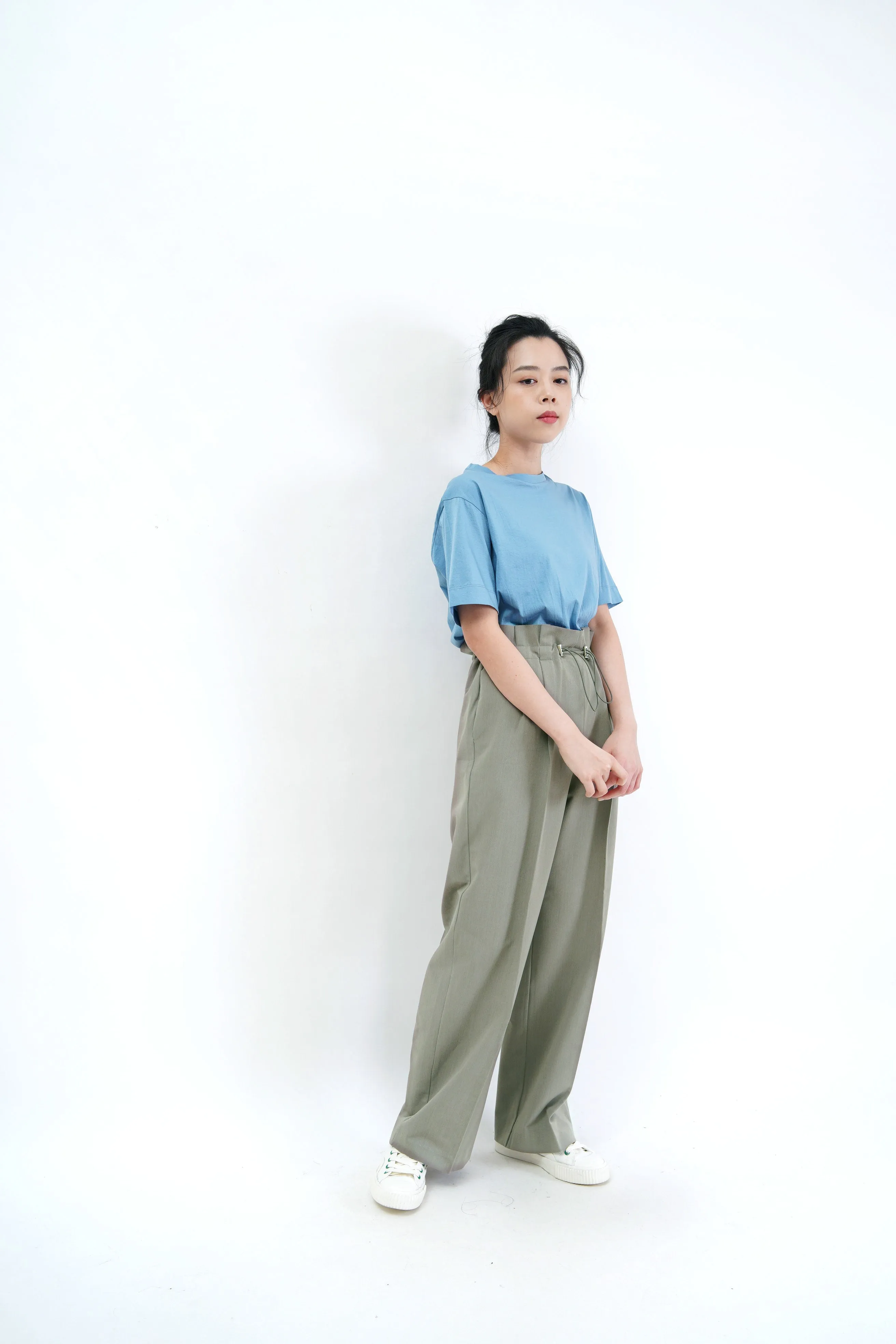 Cyan basic tee top