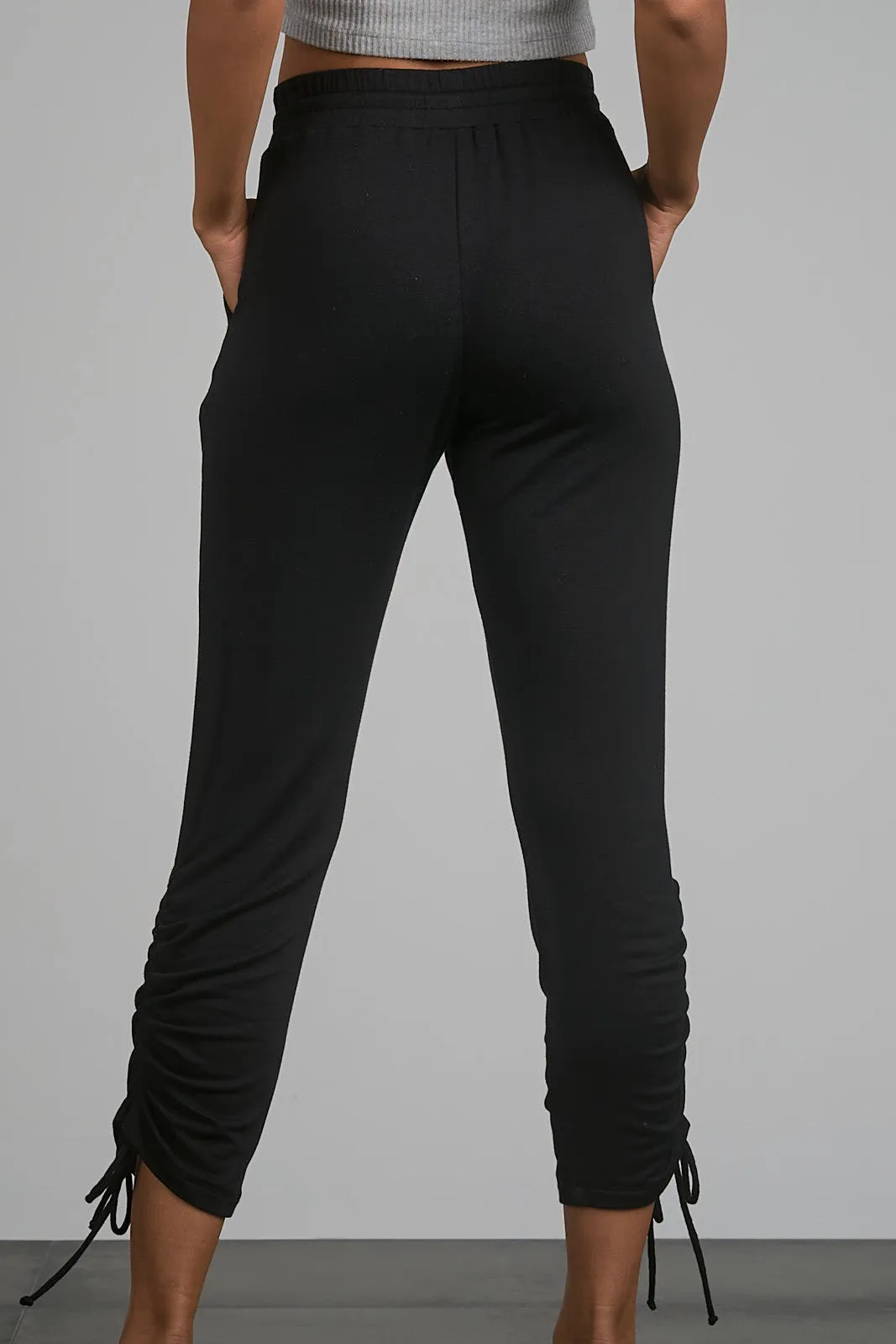 Elan Black Tie Bottom Jogger