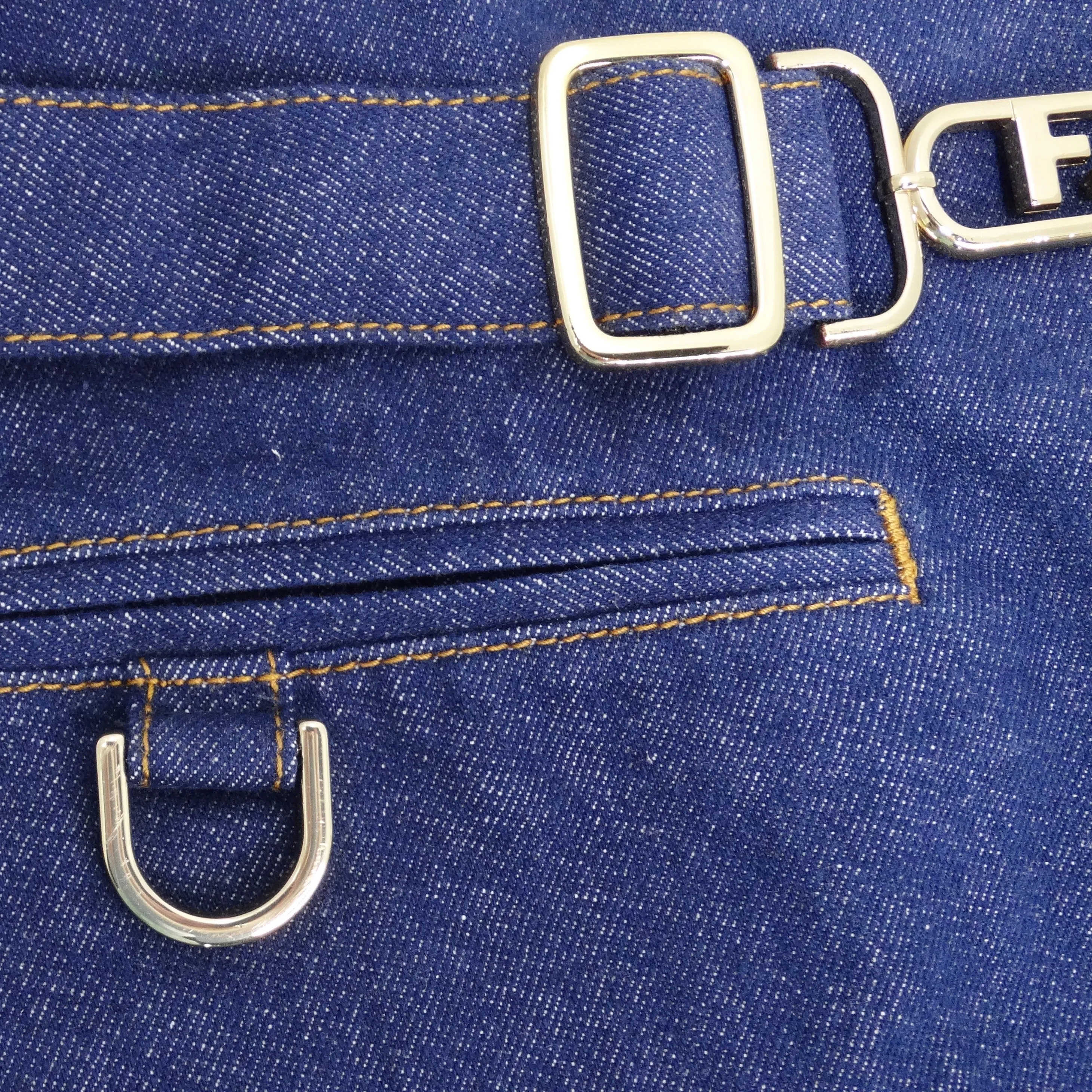 Fendi Denim Skirt Belt