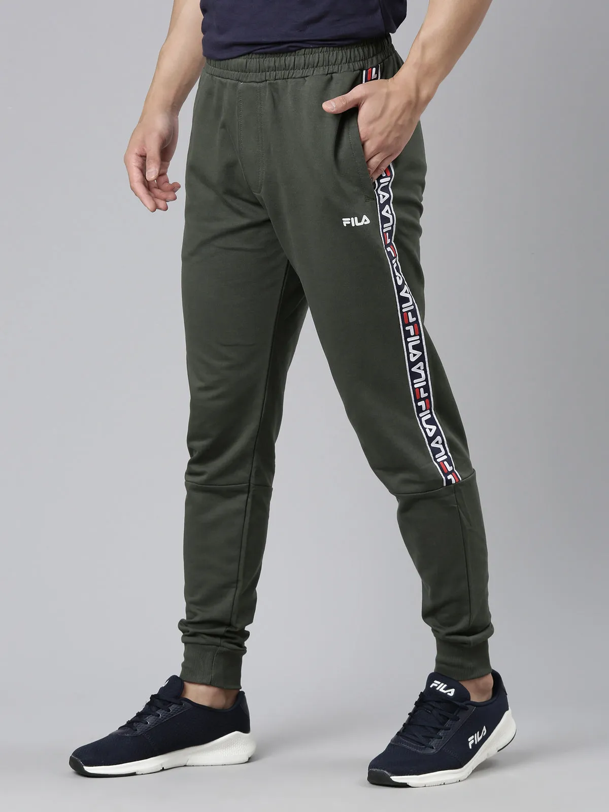 Fila Black Palmer Men's Cuffed Joggers