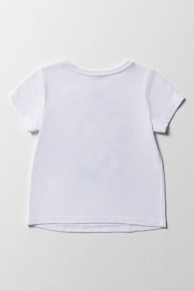 Flower Short Sleeve T-Shirt White