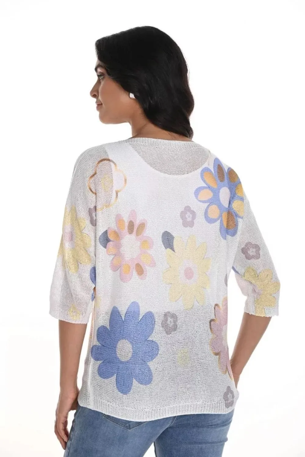 Frank Lyman Top 256795U Off-White/Multi