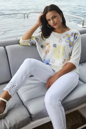 Frank Lyman Top 256795U Off-White/Multi