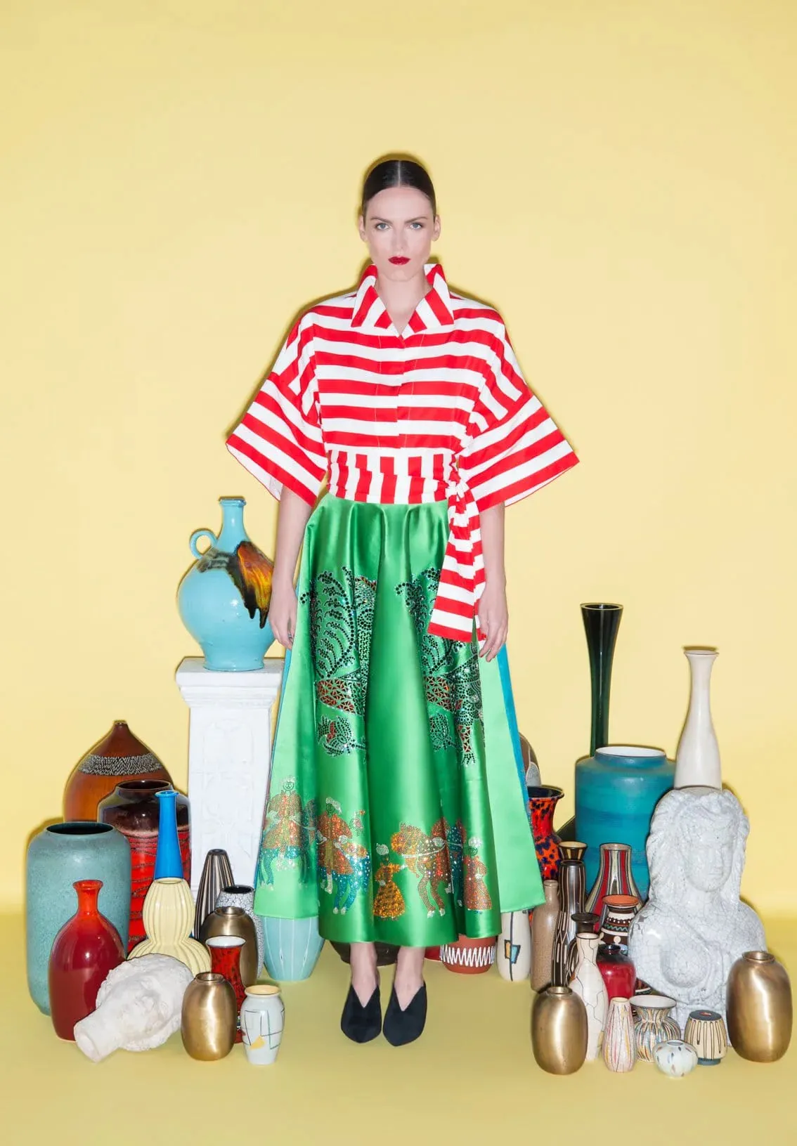 Greek Blouse Claudia - Naftis Blue