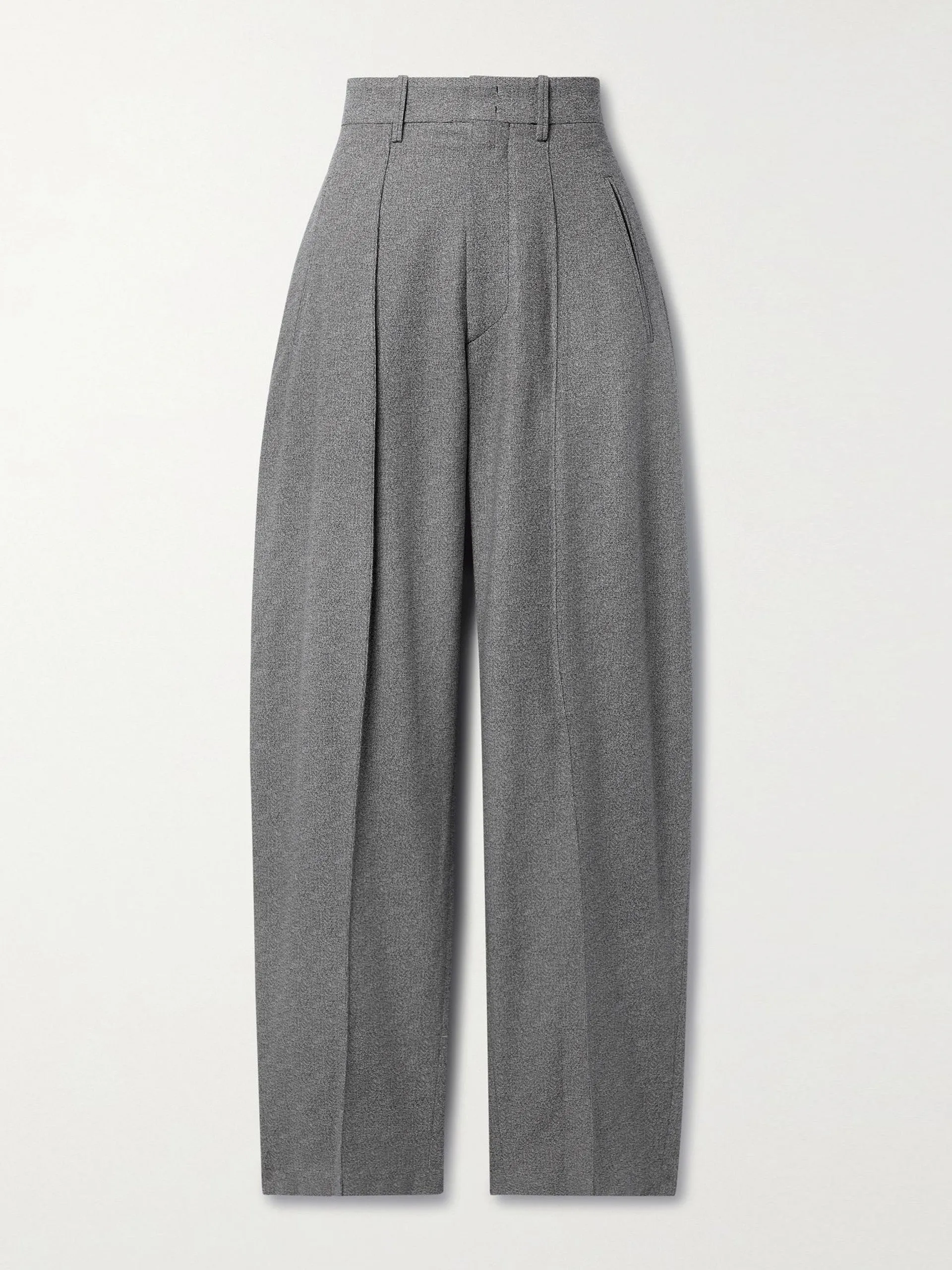 Grey crepe trousers