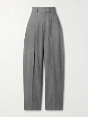 Grey crepe trousers