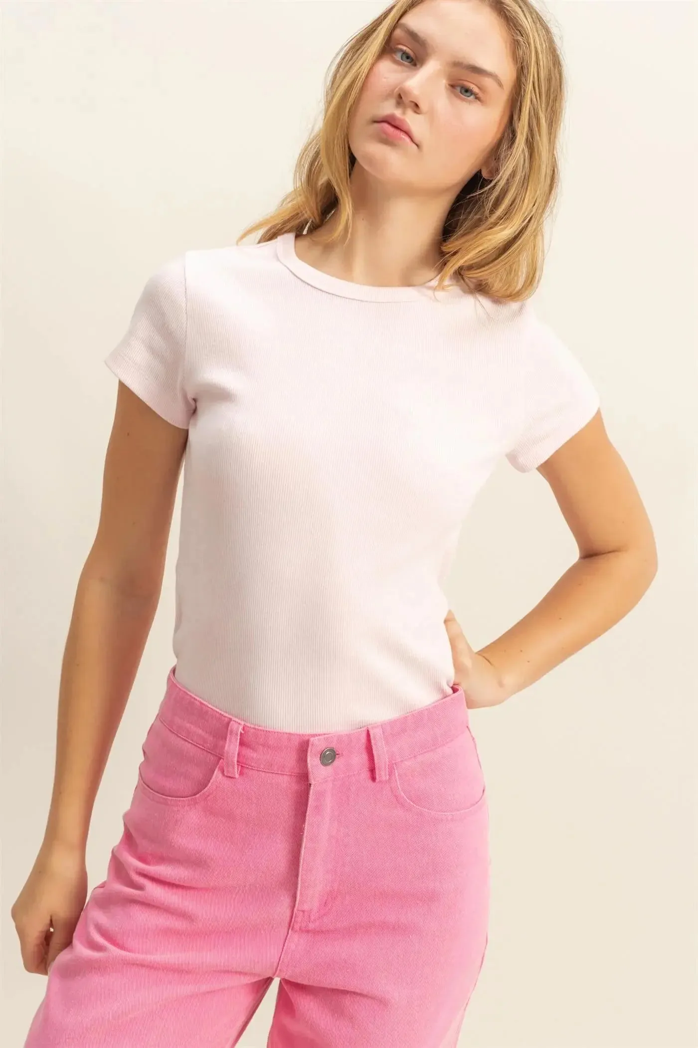 Hyfive Ribbed Spring Tee – Flattering, Everyday Style