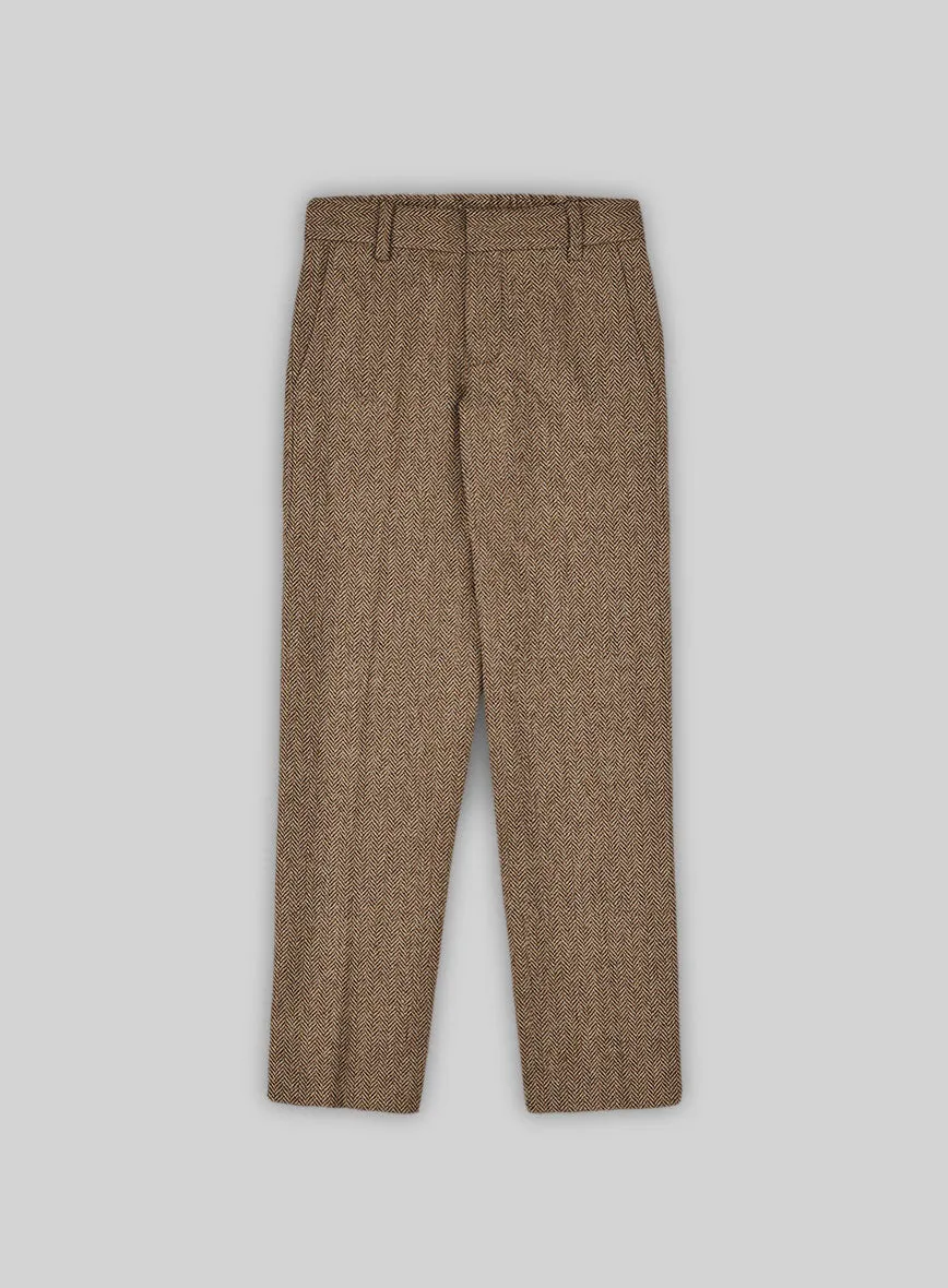 Irish Brown Herringbone Tweed Boys Suit