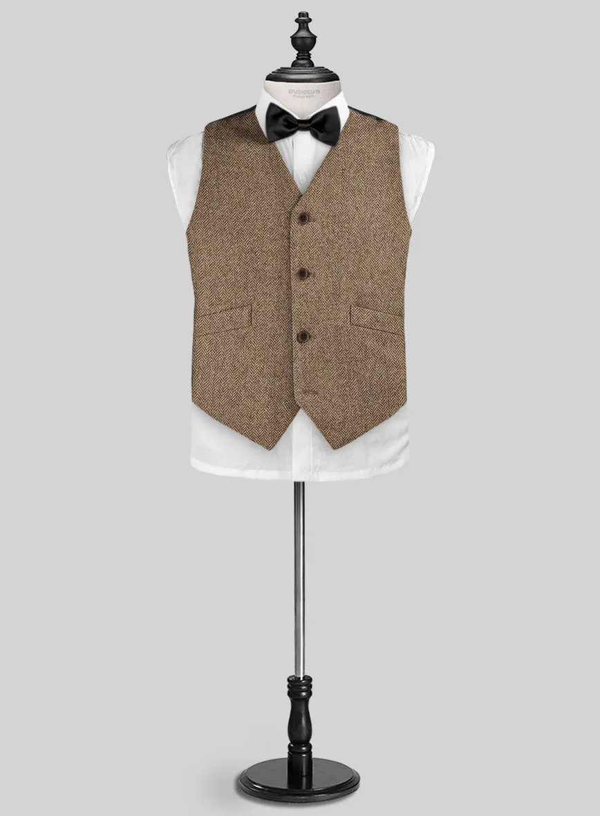Irish Brown Herringbone Tweed Boys Suit