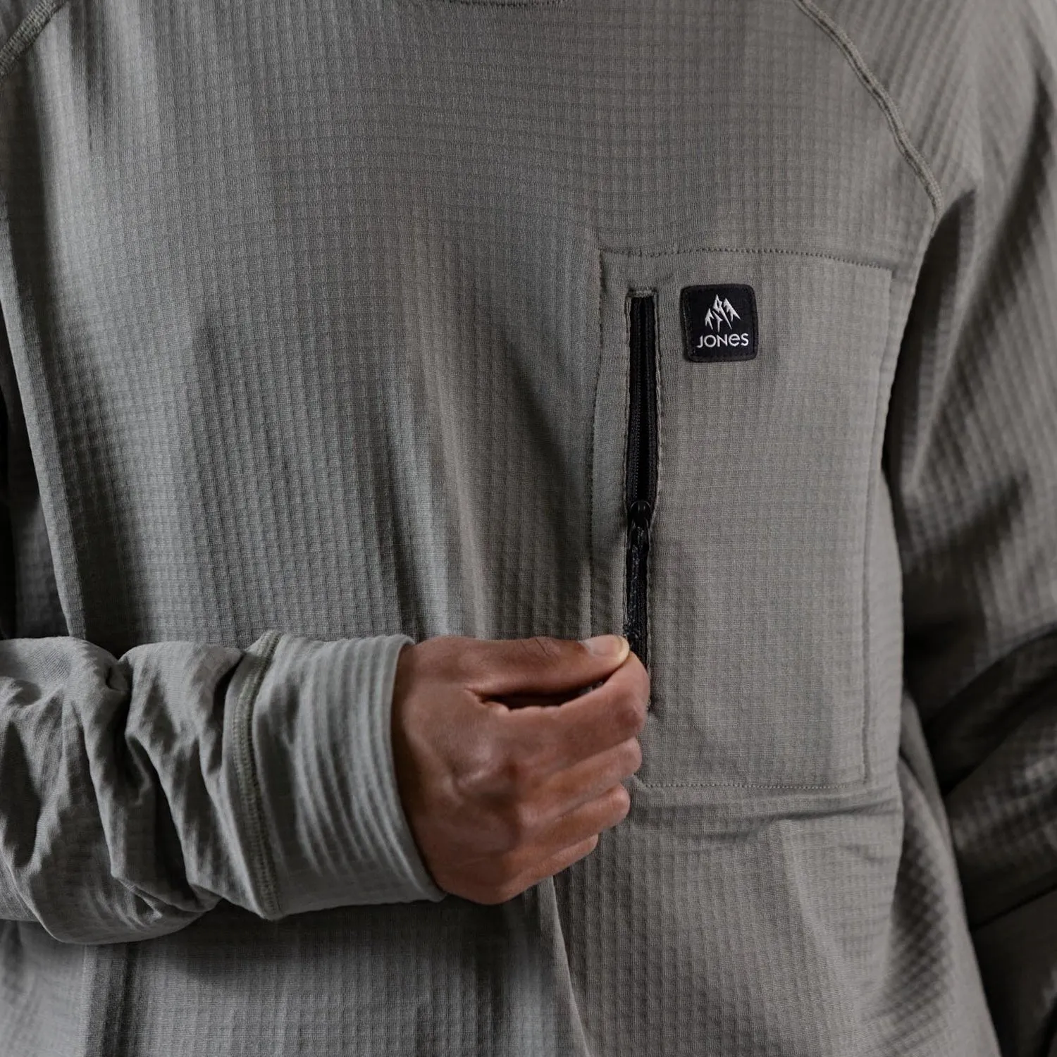 Jones Flagship Recycled Grid Fleece Sweater 2023 - Men
