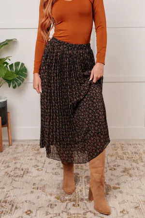 Just What You Wanted Floral Print Pleated Skirt (Online Exclusive)