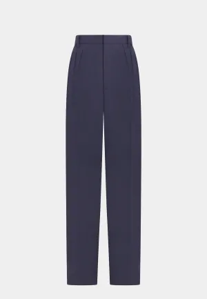 Kenzo Pleated Tailored Pant 77 Midnight Blue