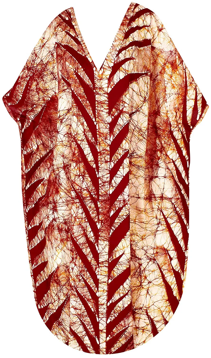 LA LEELA Cotton Batik 09 Women's Kaftan Style Nightgown Cover up Dress Suit