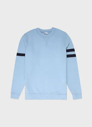 Men's Paul Weller College Sweatshirt in Cambridge Blue