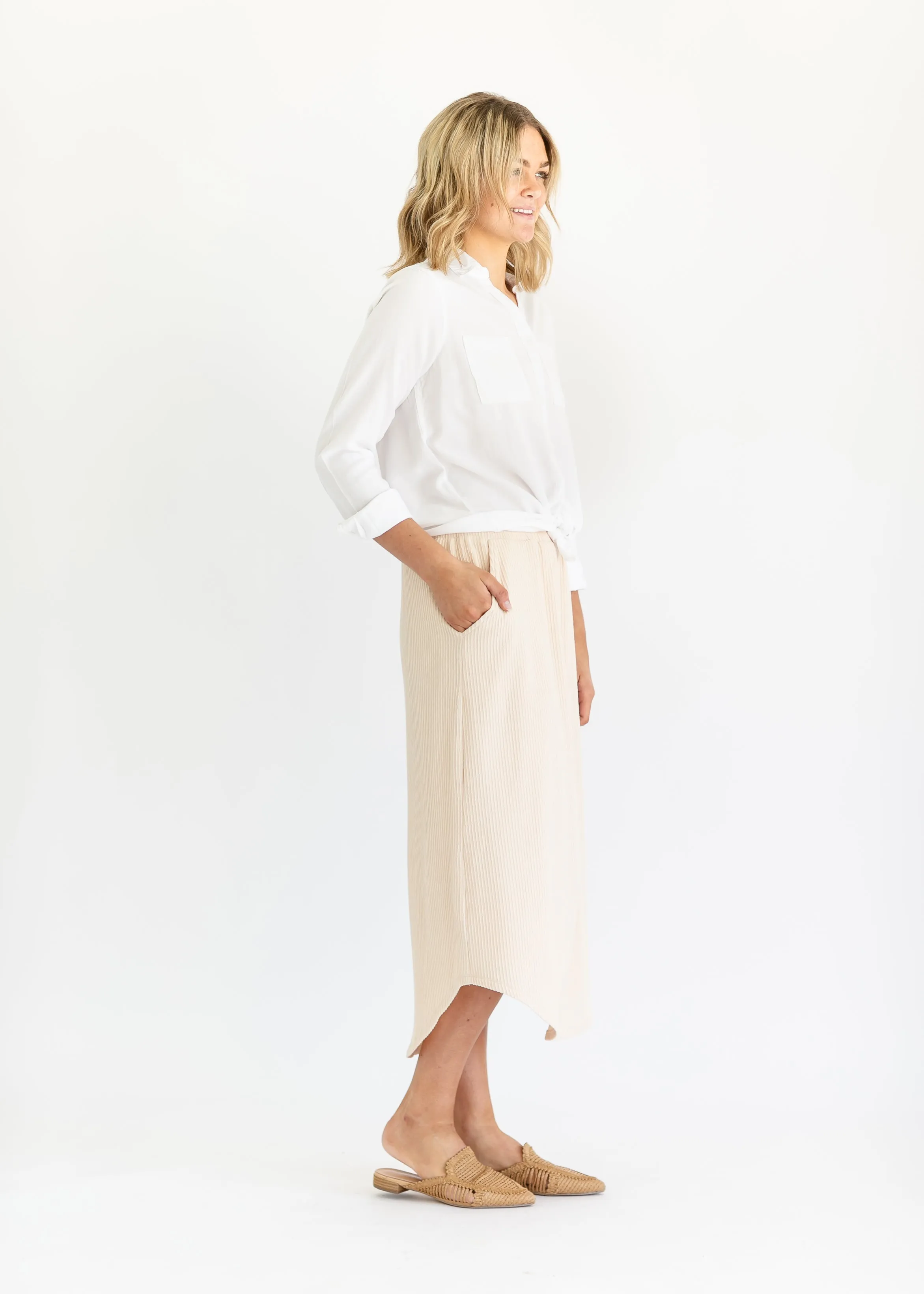 Mila Ribbed Midi Skirt - FINAL SALE